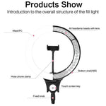 JMARY FM-12R 12-inch Video Recording Ring Light Photography LED Fill Light