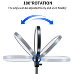 JMARY FM-58R Photography Fill Light 180-Degree Rotatable 9-inch LED Light for Live Streaming