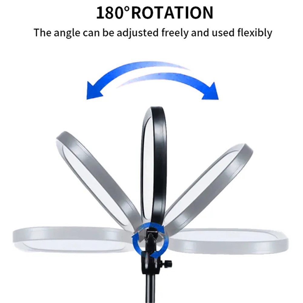 JMARY FM-58R Photography Fill Light 180-Degree Rotatable 9-inch LED Light for Live Streaming