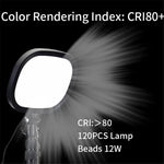 JMARY FM-58R Photography Fill Light 180-Degree Rotatable 9-inch LED Light for Live Streaming