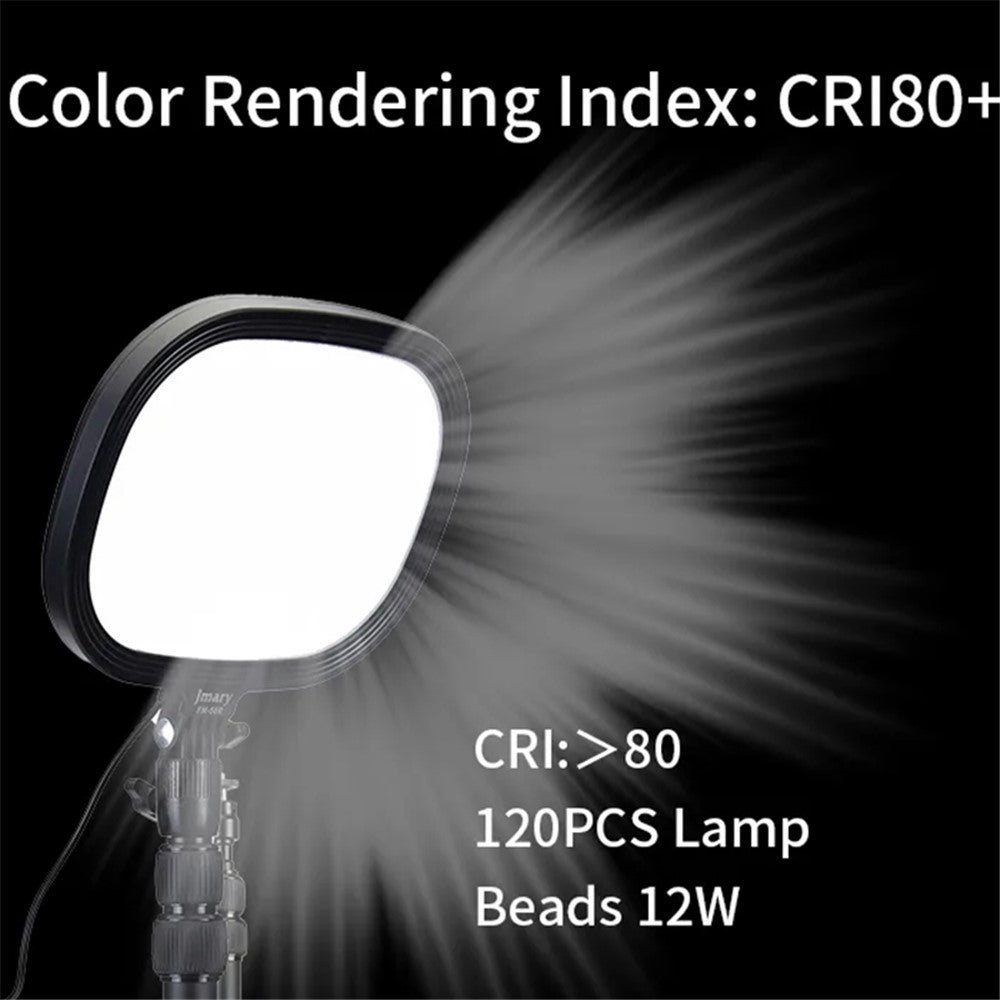 JMARY FM-58R Photography Fill Light 180-Degree Rotatable 9-inch LED Light for Live Streaming
