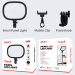 JMARY FM-58R Photography Fill Light 180-Degree Rotatable 9-inch LED Light for Live Streaming