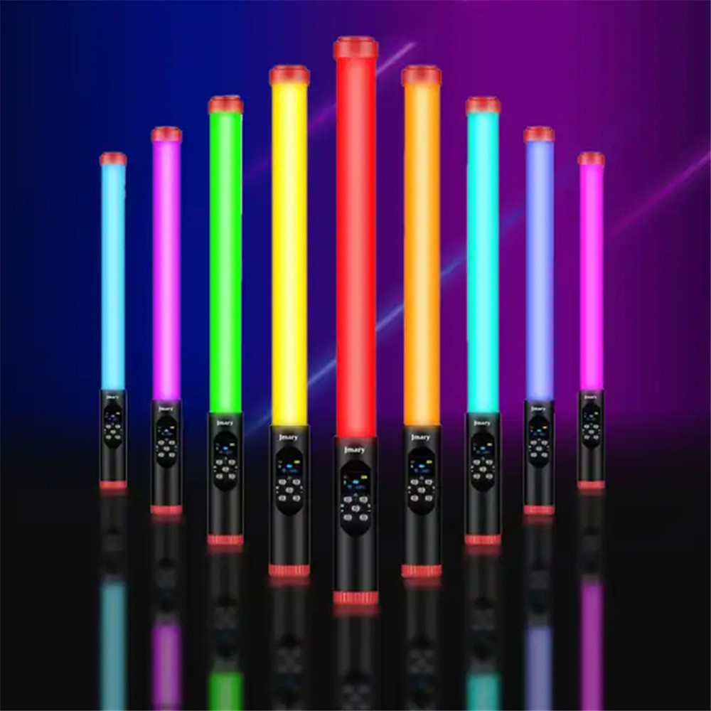 JMARY FM-128RGB Utomhusfotograferingslampa Vattentät RGB Handhållen LED-fyllnadslampa