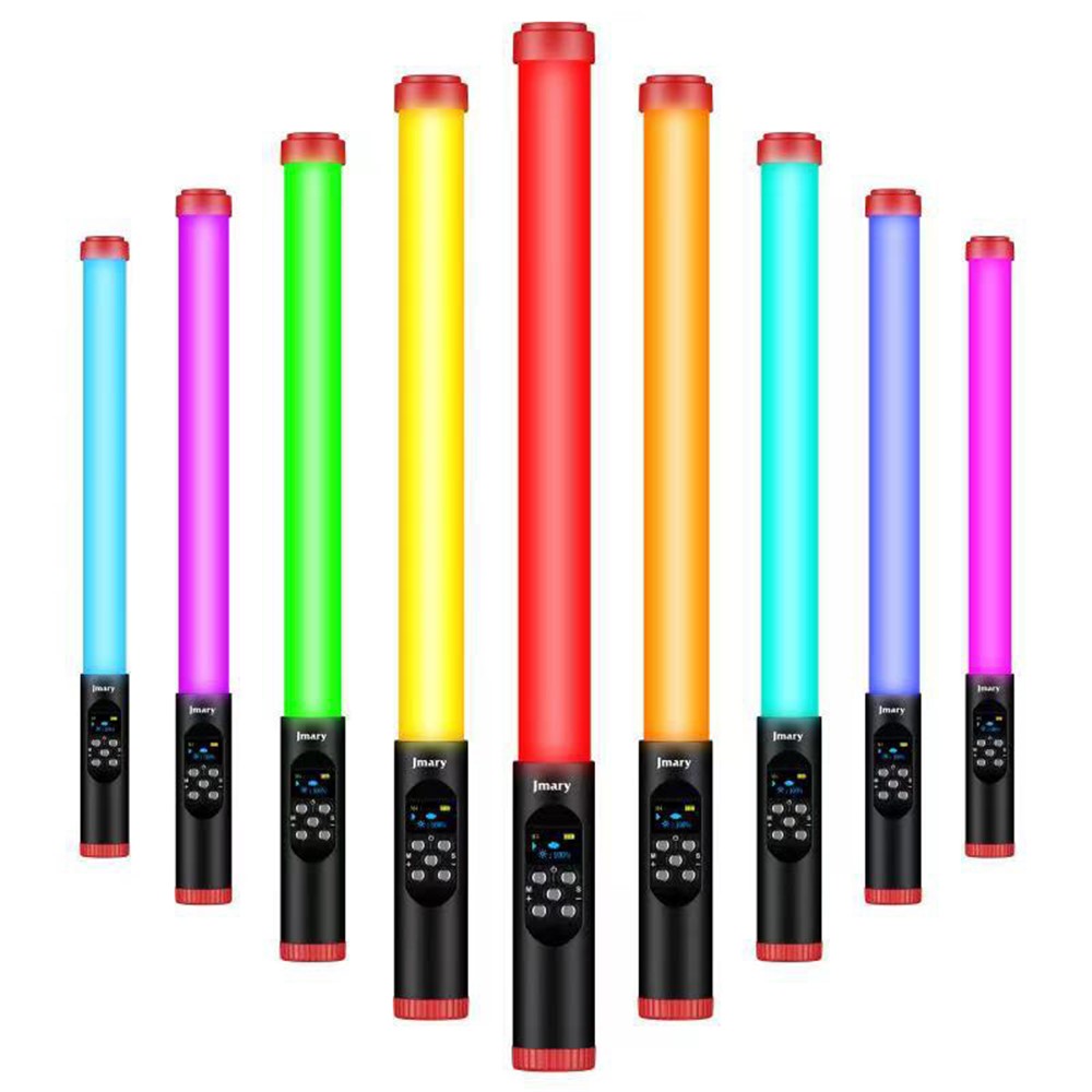 JMARY FM-128RGB Utomhusfotograferingslampa Vattentät RGB Handhållen LED-fyllnadslampa