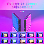 C02 Full Color RGB Video Light 24 Effects Dimmable Pocket Fill Lamp for Live Broadcast