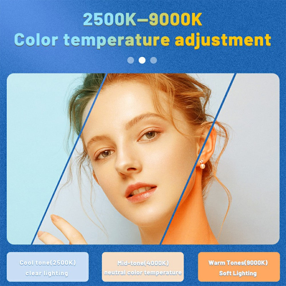 C02 Full Color RGB Video Light 24 Effects Dimmable Pocket Fill Lamp for Live Broadcast