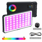 C02 Full Color RGB Video Light 24 Effects Dimmable Pocket Fill Lamp for Live Broadcast