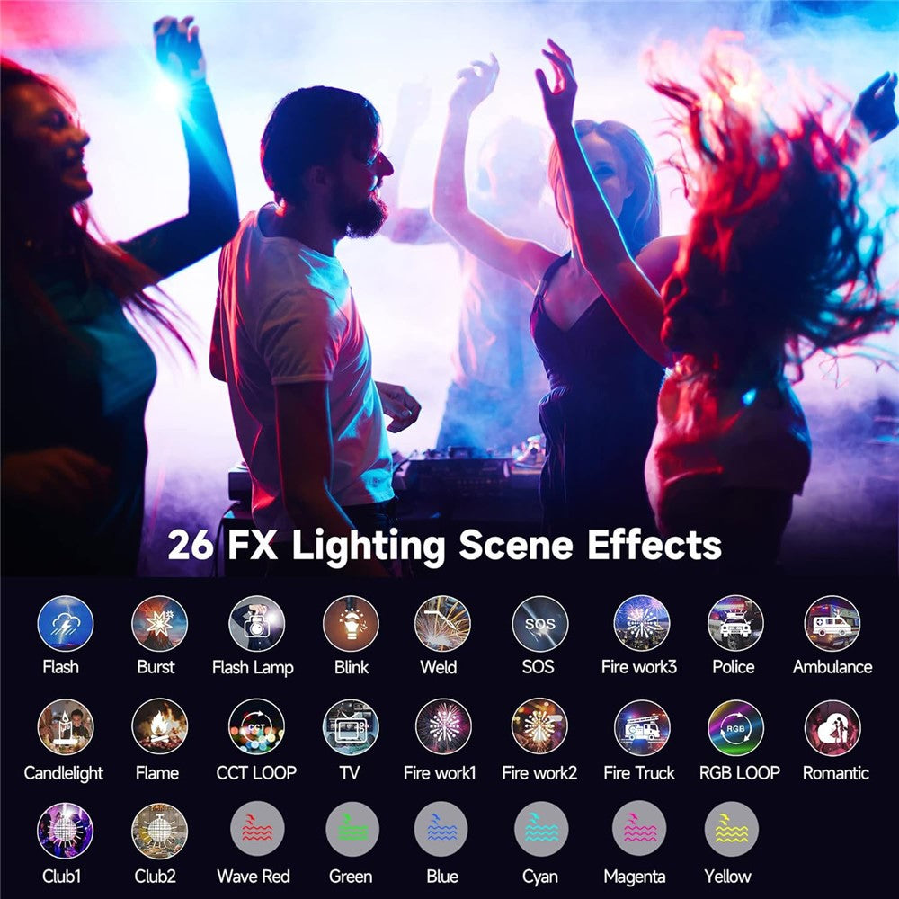 WEEYLITE S05 RGB LED Video Light App Control Portable Fill Light for Live Streaming / Photography