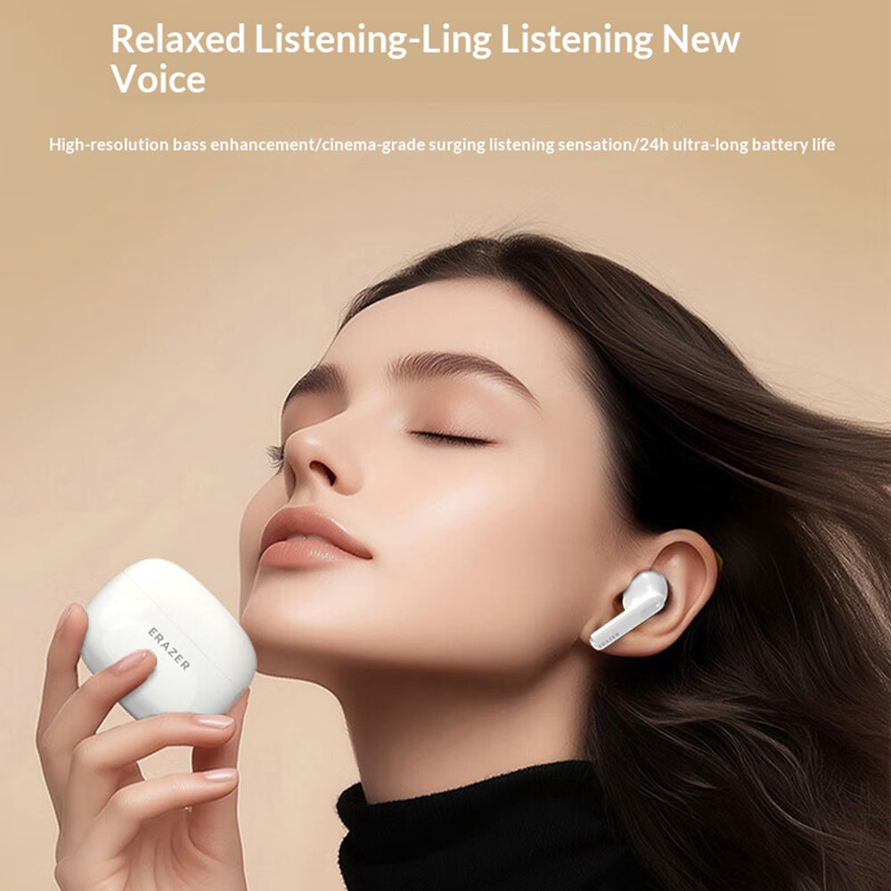ERAZER XT69 Pro Bluetooth-kompatibla 5.4 TWS-hörlurar, 13 mm dynamiska drivrutiner, sporthörlurar (investerade av Lenovo)