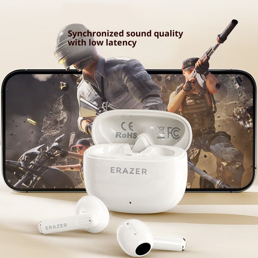 ERAZER XT68 Pro TWS Bluetooth-kompatibla hörlurar med 13 mm element, trådlösa HiFi-hörlurar (investerat av Lenovo)