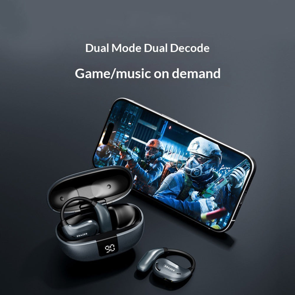 ERAZER XT66 Pro OWS Bluetooth-kompatible høretelefoner med ørekroge 14 mm Driver Musik Gaming høretelefoner (Investeret af Lenovo)
