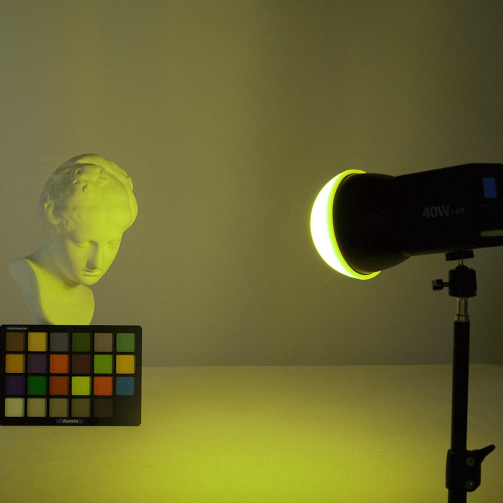 VLOGLITE P40RGB 40W COB RGB Videolys 2500K-6500K 20 Effektilstande Studie Videolampe til Fotografering Livestreaming