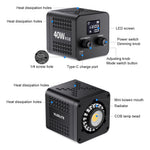 VLOGLITE P40RGB 40W COB RGB Videolys 2500K-6500K 20 Effektilstande Studie Videolampe til Fotografering Livestreaming
