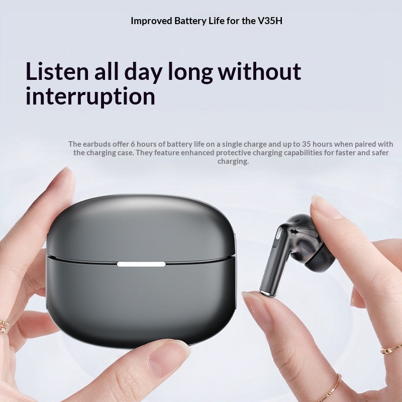 W968 Wireless Bluetooth-compatible Earbuds ANC Active Noise Cancelling In-ear Sports Earbuds