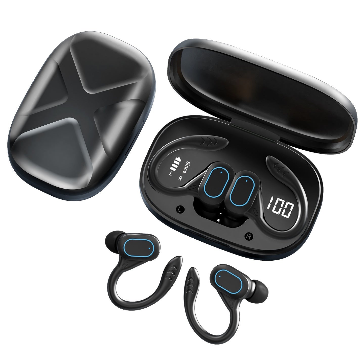 XH13 Bluetooth-kompatibla öronkrok-in-ear-hörlurar med 60 ms låg latens, spel- och sporthörlurar