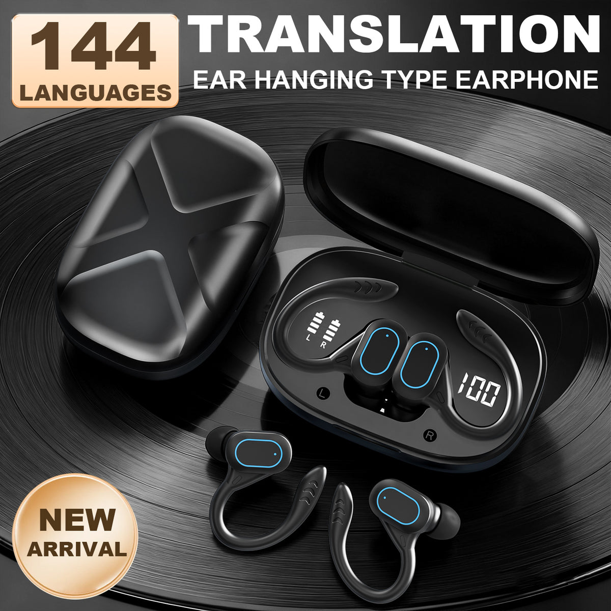 XH13 Bluetooth-compatible Ear-hook In-Ear Earbuds 60ms Low Latency Gaming Sports Earbuds