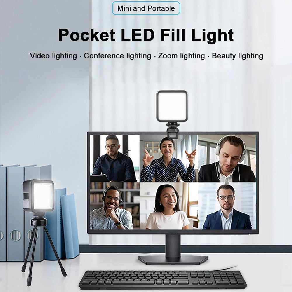 VLOGLITE W49 Mini Fill Light LED Camera Video Light Photography Cell Phone Live Streaming Beauty Lights