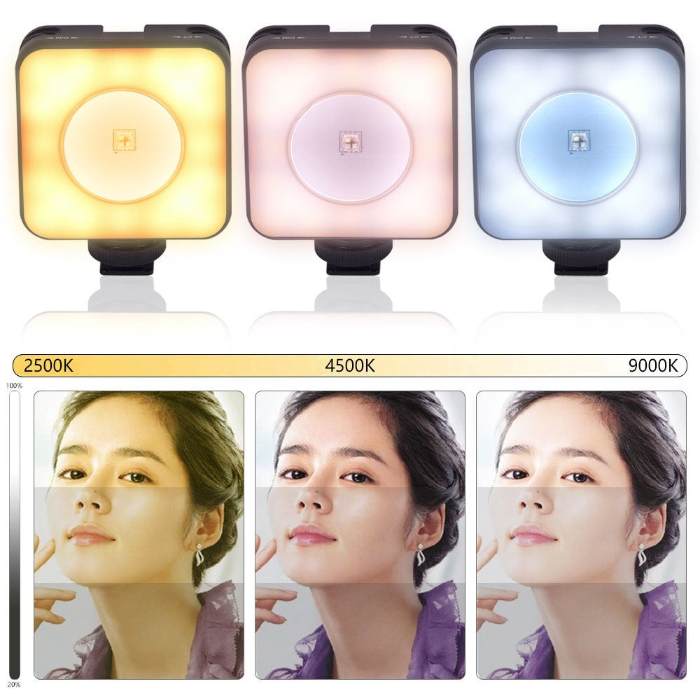VLOGLITE W-S6 Full Color RGB LED Photography Light Camera Light Sunset Atmosphere Lamp Magnetic Mini Fill Light