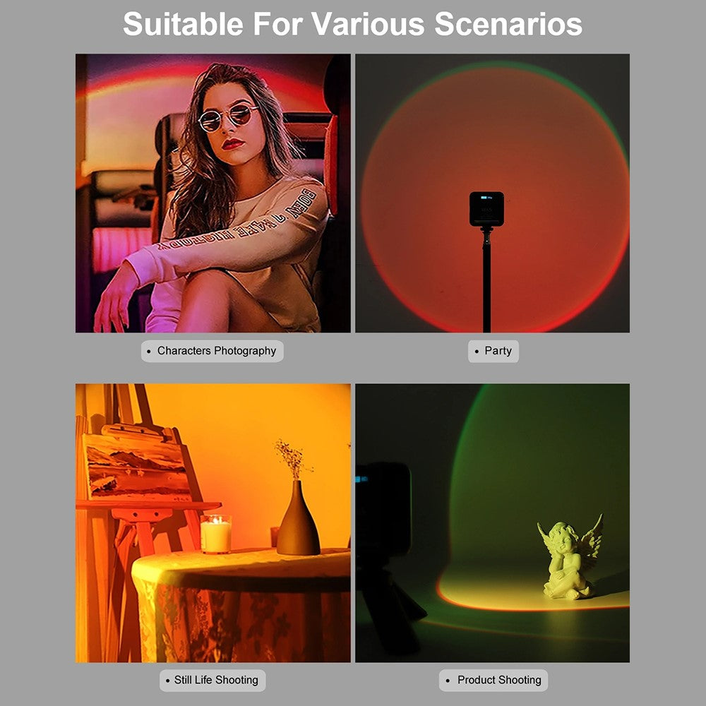 VLOGLITE W-S6 Full Color RGB LED Photography Light Camera Light Sunset Atmosphere Lamp Magnetic Mini Fill Light