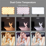 VLOGLITE W140RGB LED Video Light Full Color RGB Camera Fill Light Panel Rechargeable DSLR Lighting for Vlogging Photography