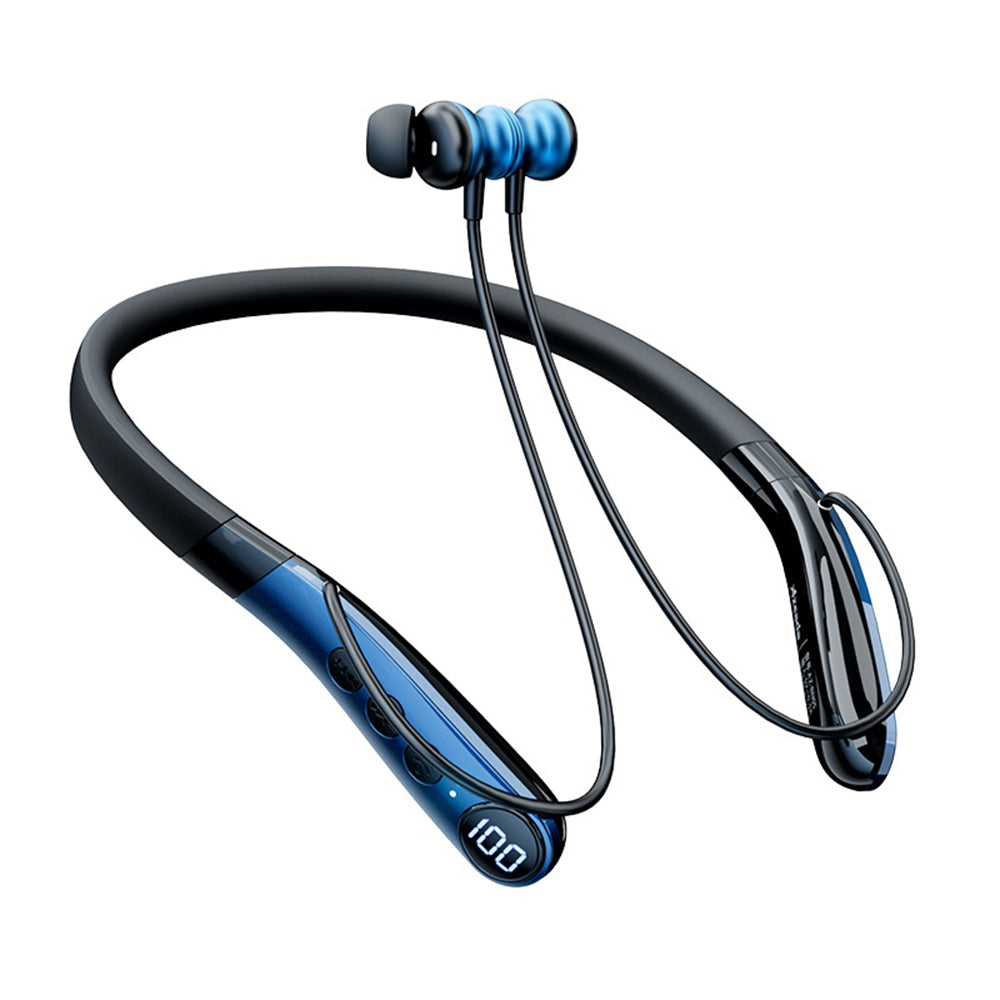 AZEADA AZ-BN05 Neckband Earphones Sports Bluetooth-compatible Wireless Earphones with LED Digital Display