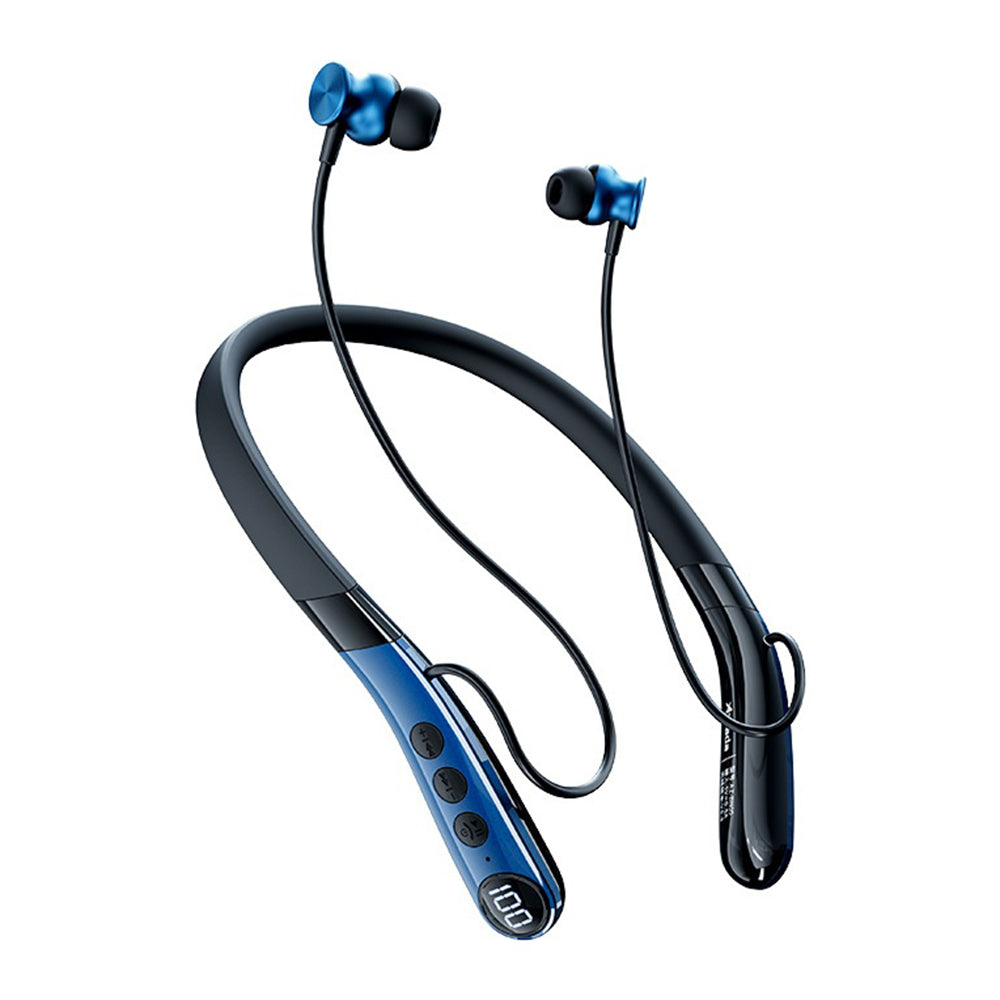 AZEADA AZ-BN05 Halsbandshörlurar Sport Bluetooth-kompatibla trådlösa hörlurar med LED digital display