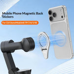 VRIG CA-04 Magnetic Quick Release Back Sticker Mount Stand for DJI Osmo Mobile 8  /  7P  / 7  /  6  /  5  /  SE Aluminum Alloy Portable Stabilizer Mount