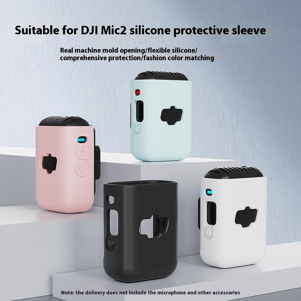 BRDRC Til DJI Mic 2 Silikoneetui Trådløs Mikrofon Beskyttelsescover