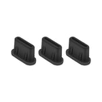 EWB9372 3Pcs Dust Plug for DJI Mini 3 Pro Drone Remote Controller Interface Silicone Waterproof Type-C Port Plugs