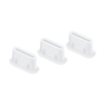 EWB9372 3Pcs Dust Plug for DJI Mini 3 Pro Drone Remote Controller Interface Silicone Waterproof Type-C Port Plugs