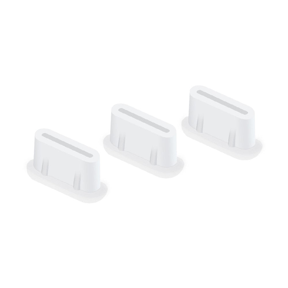EWB9372 3Pcs Dust Plug for DJI Mini 3 Pro Drone Remote Controller Interface Silicone Waterproof Type-C Port Plugs