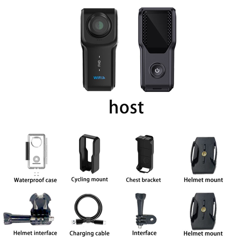 HD 1080P Thumb Size Action Camera 1.18 Inch IPS Screen Mini Video Recorder with 32GB Card
