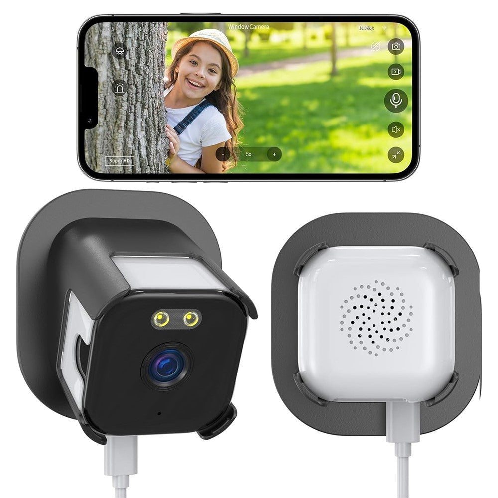K66 2K Window Camera Dual-Band WiFi Full-Color Night Vision Human Detection for Home Security (without TF Card)
