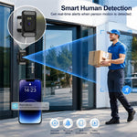 K66 2K Window Camera Dual-Band WiFi Full-Color Night Vision Human Detection for Home Security (without TF Card)