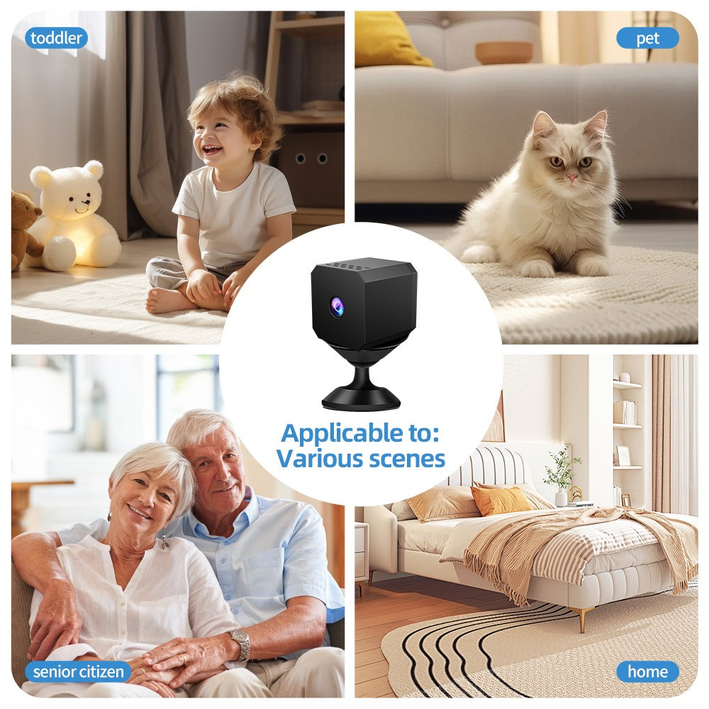 F1 Mini Security Camera Night Vision Surveillance Wireless Motion Detection Remote Viewing