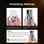 FLYMILE Magnetic Foldable Stand Phone Back Aluminum Alloy Horizontal / Vertical Support Bracket