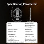 FLYMILE Magnetic Foldable Stand Phone Back Aluminum Alloy Horizontal / Vertical Support Bracket