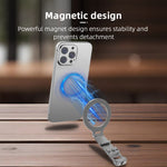 FLYMILE Magnetic Foldable Stand Phone Back Aluminum Alloy Horizontal / Vertical Support Bracket