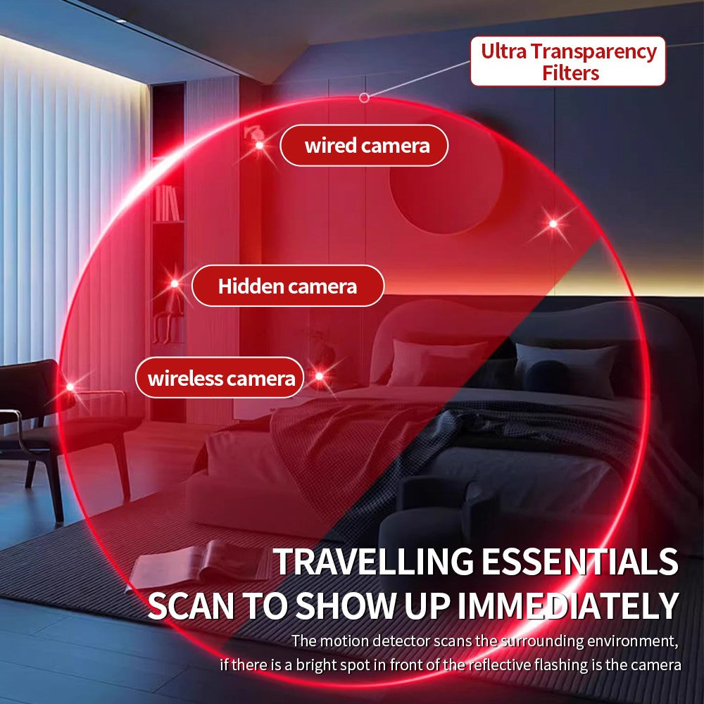 T06 Hidden Camera Detector IR Wireless Scanner for Hotels Anti Spy Device Multifunctional Detector GPS WiFi Finder
