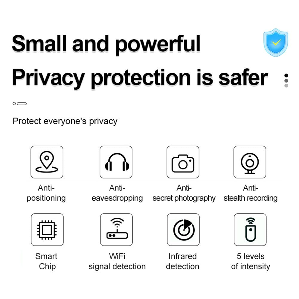 T09 Hotel Hidden Camera Detector Infrared Wireless Scanner Anti Spy Device For Personal Privacy Protection