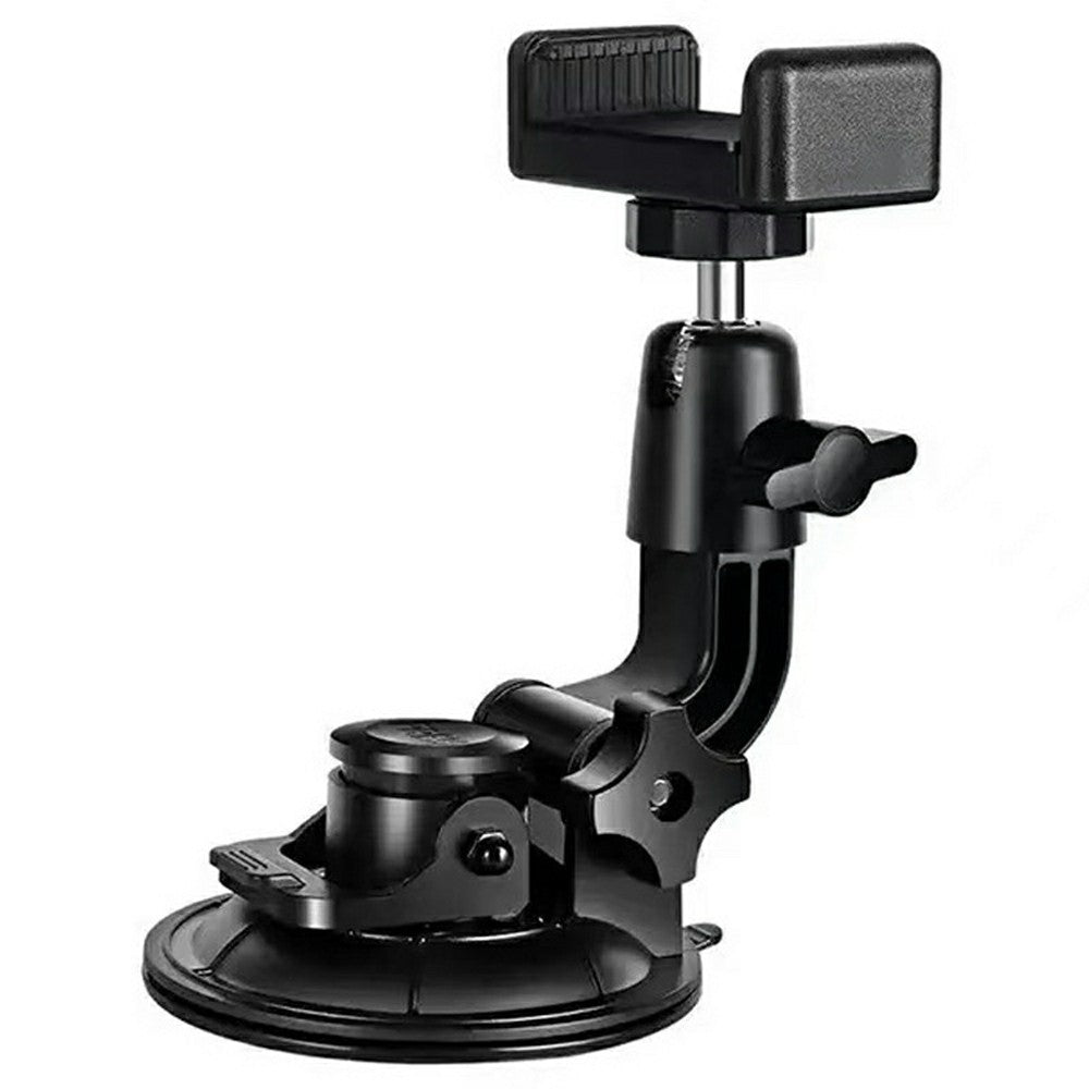 Car Phone Holder 2-in-1 Strong Suction Cup Stand Multi-angle Adjustable Mount with Phone Clamp for Dashboard Windshield