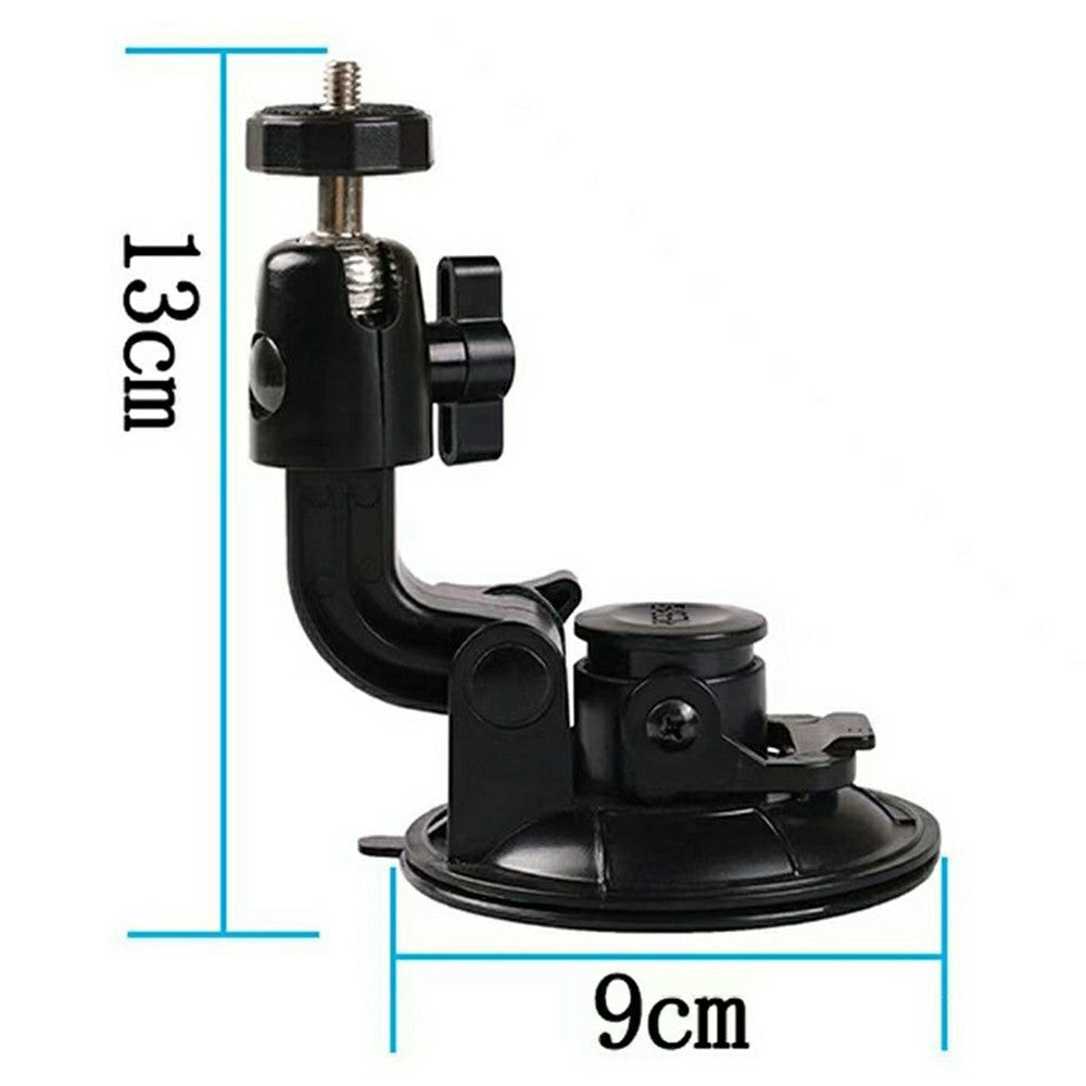 Car Phone Holder 2-in-1 Strong Suction Cup Stand Multi-angle Adjustable Mount with Phone Clamp for Dashboard Windshield