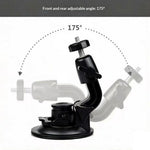 Car Phone Holder 2-in-1 Strong Suction Cup Stand Multi-angle Adjustable Mount with Phone Clamp for Dashboard Windshield