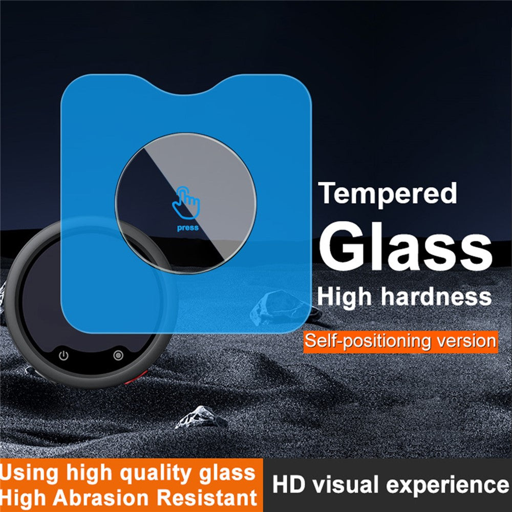IMAK For Insta360 Mic Pro Tempered Glass Screen Protector Self-positioning Film