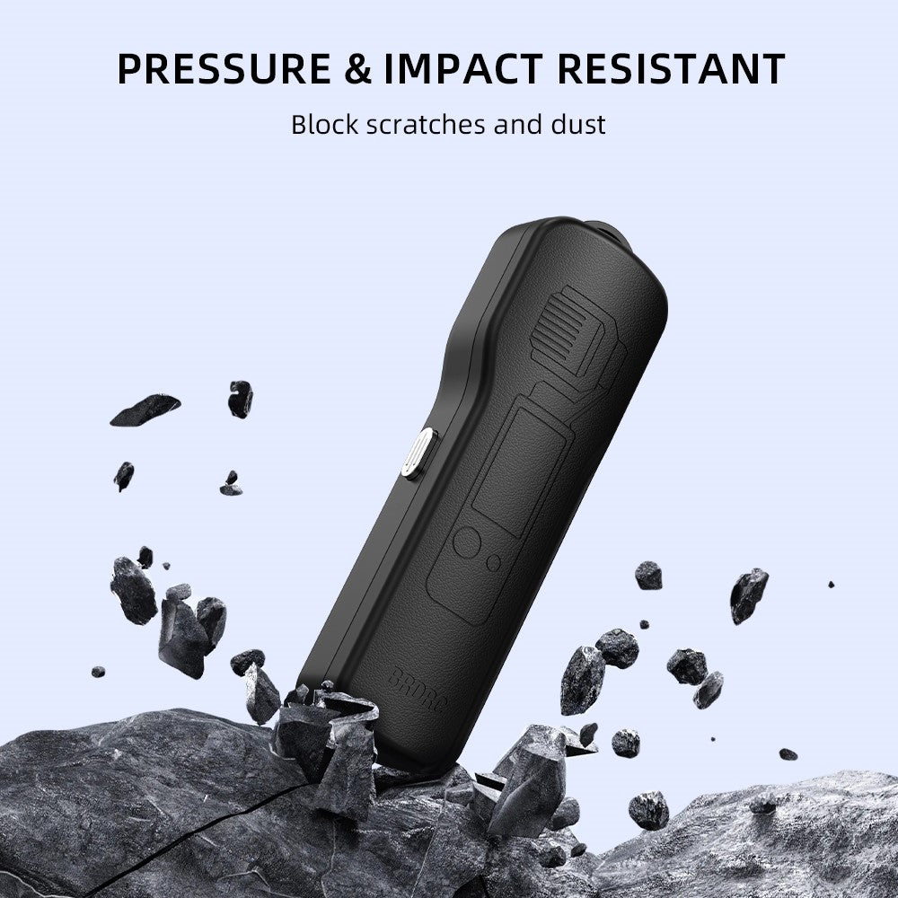 BRDRC Protective Case for DJI Osmo Pocket 4 / Pocket 3 ABS + Silicone Shock-Absorbing Storage Case with Wrist Strap
