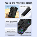 BRDRC Protective Case for DJI Osmo Pocket 4 / Pocket 3 ABS + Silicone Shock-Absorbing Storage Case with Wrist Strap