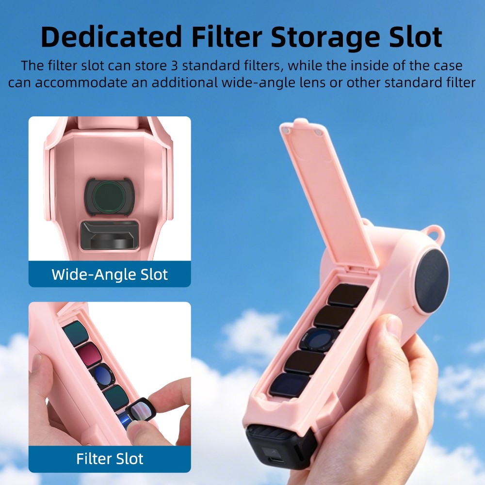 BRDRC Beskyttelsescover til DJI Osmo Pocket 4 / Pocket 3 ABS Faldbeskyttelse Bærbart Linsebeskyttelseslåg Hårdt Etui