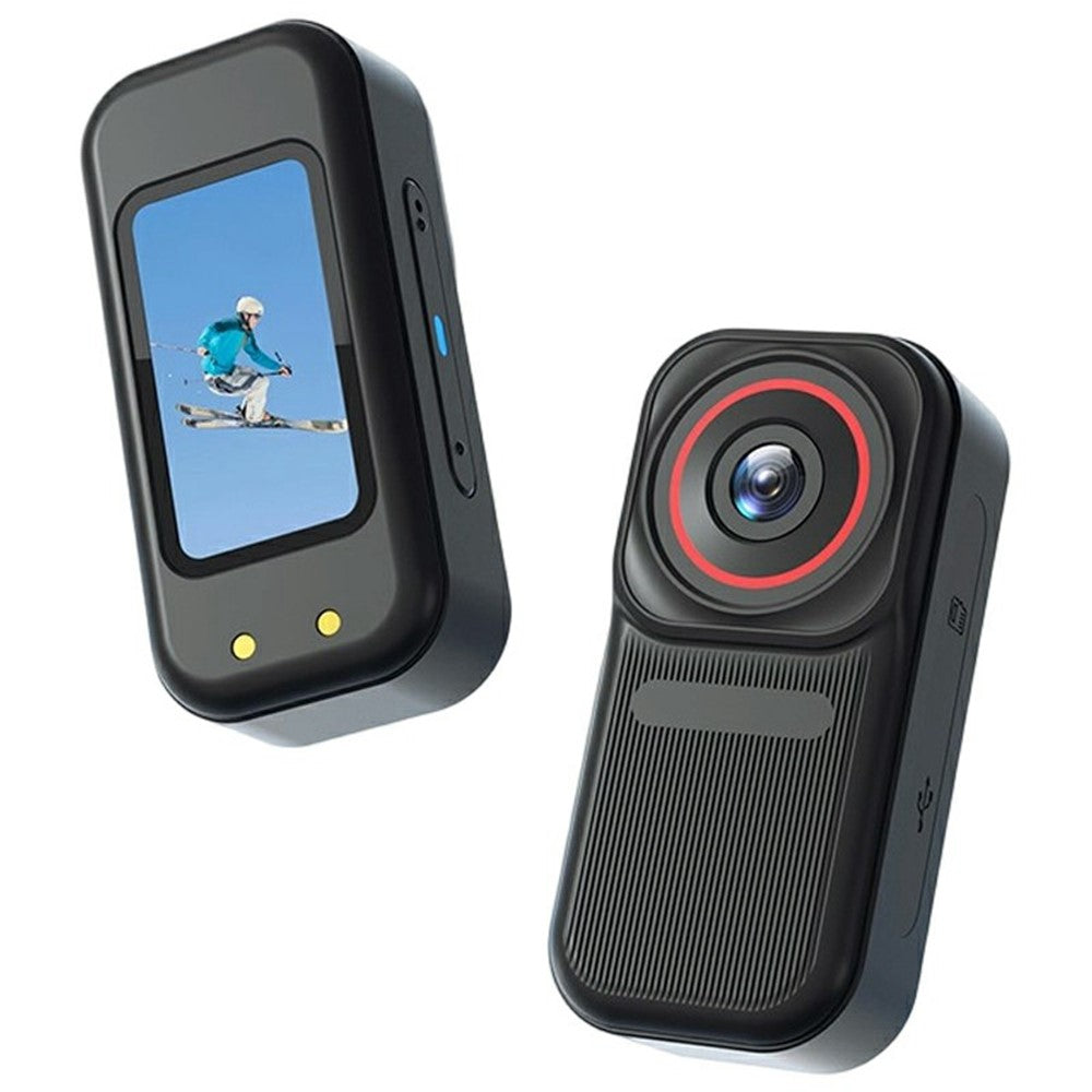 FF006 1.47 Inch HD Screen Thumb Camera with Magnetic Charging Case First Person View Vlogging Mini Camera