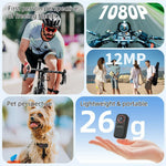 FF006 1.47 Inch HD Screen Thumb Camera with Magnetic Charging Case First Person View Vlogging Mini Camera