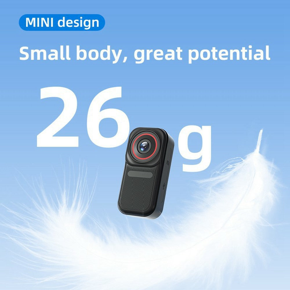 FF006 1.47 Inch HD Screen Thumb Camera with Magnetic Charging Case First Person View Vlogging Mini Camera
